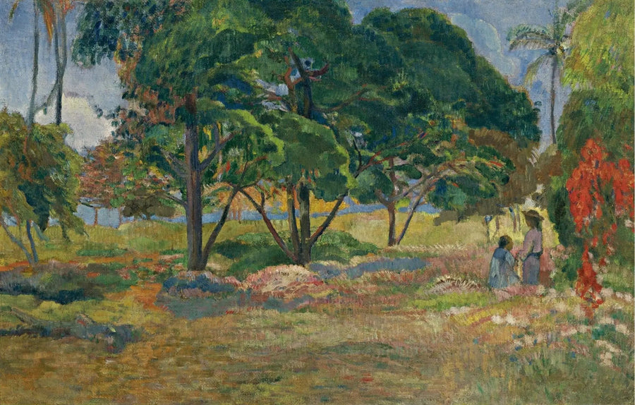 Landskap med tre träd - Paul Gauguin