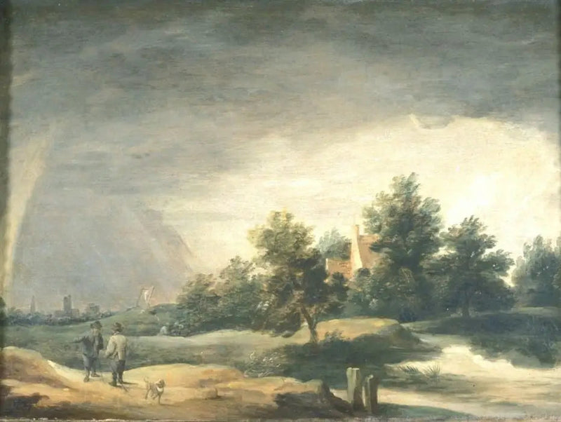Landskap med regnbåge - David Teniers den yngre