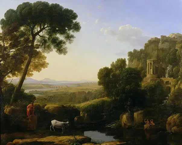 Landskap med Argus som vaktar Io - Claude Lorrain