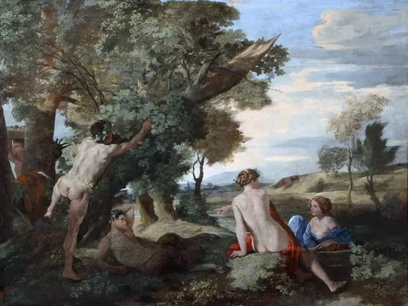Landskap med Bacchus och Ceres - Nicolas Poussin