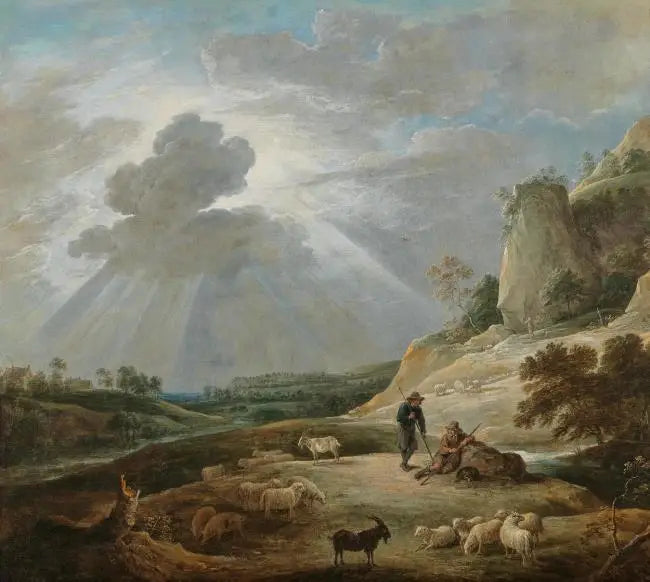 Landskap med herdar och djur - David Teniers den yngre