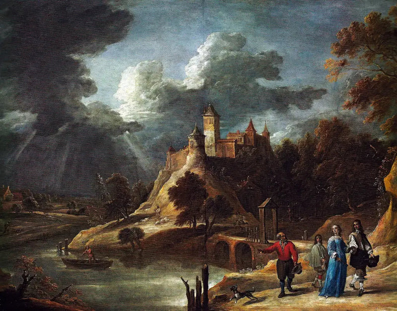 Landskap med slott - David Teniers den yngre
