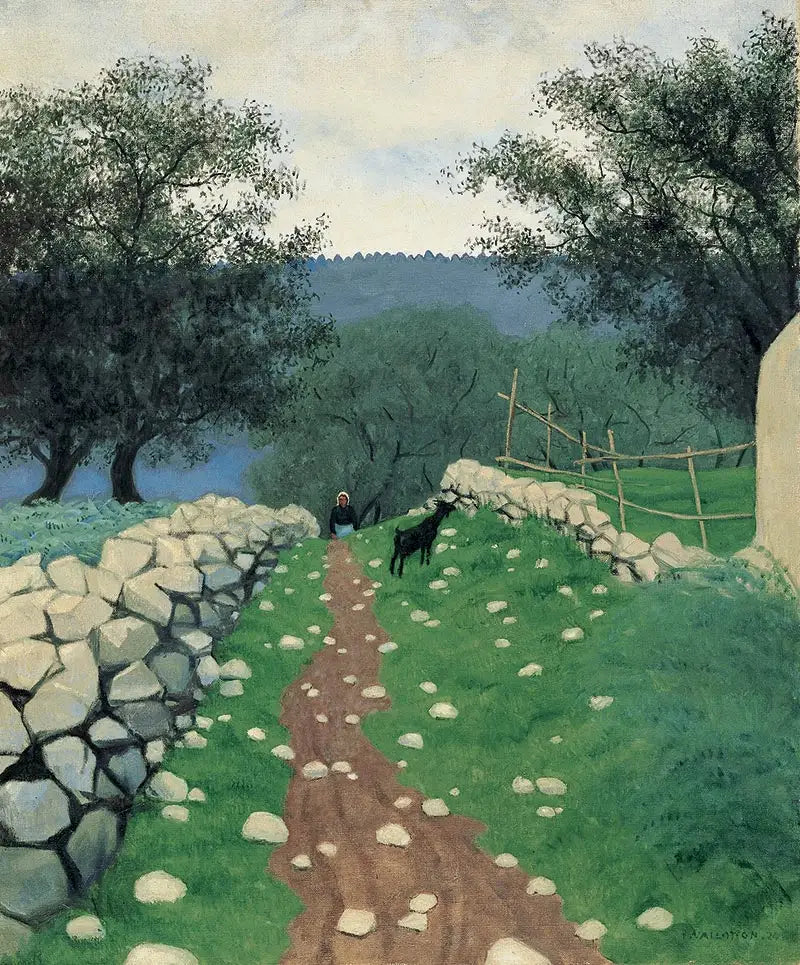 Landskap med get, Vence - Félix Vallotton
