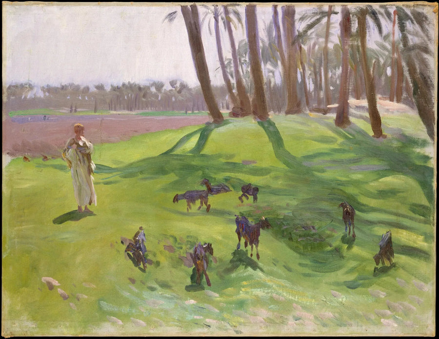 Landskap med getherde - John Singer Sargent