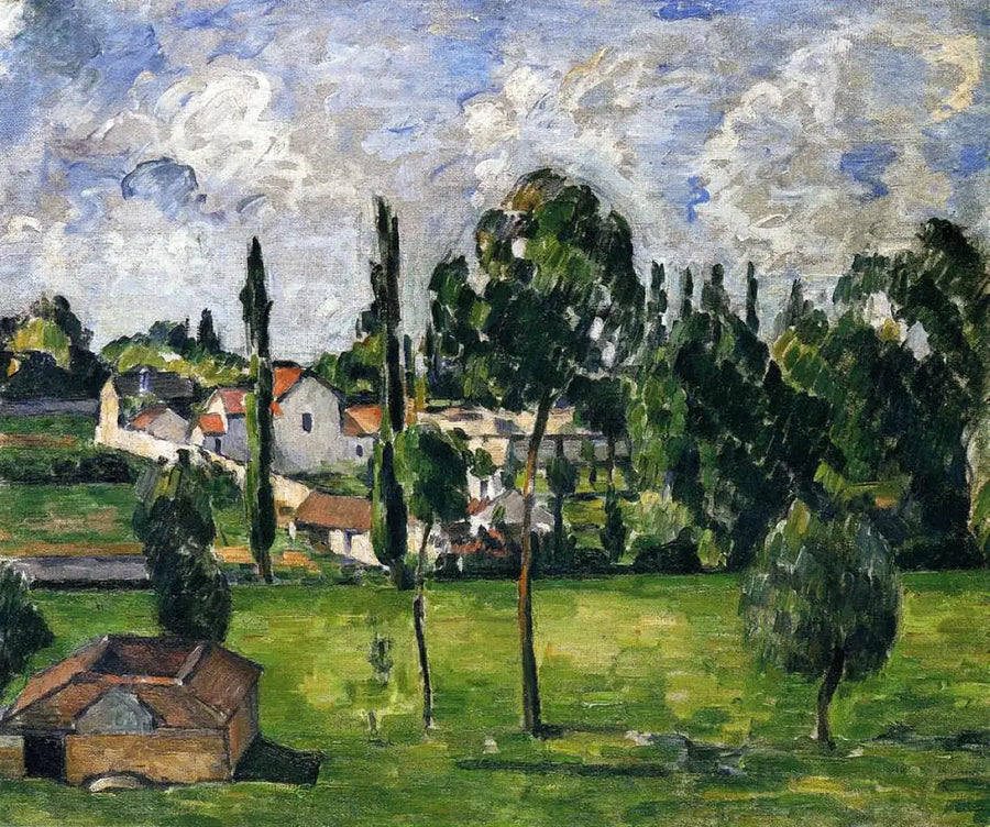 Landskap med vattenledning - Paul Cézanne