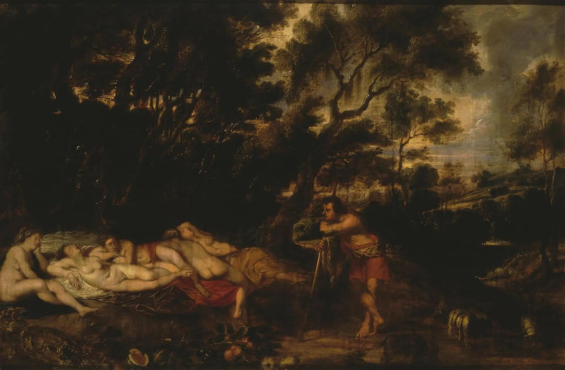 Landskap med Cymon och Iphigenie - Peter Paul Rubens