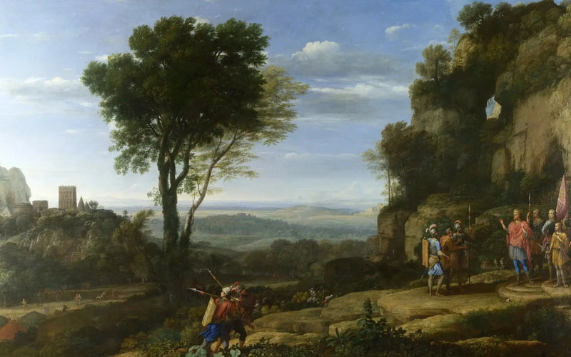 Landskap med David vid Adullam-grottan - Claude Lorrain