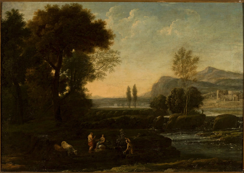 Landskap med herdar - Claude Lorrain