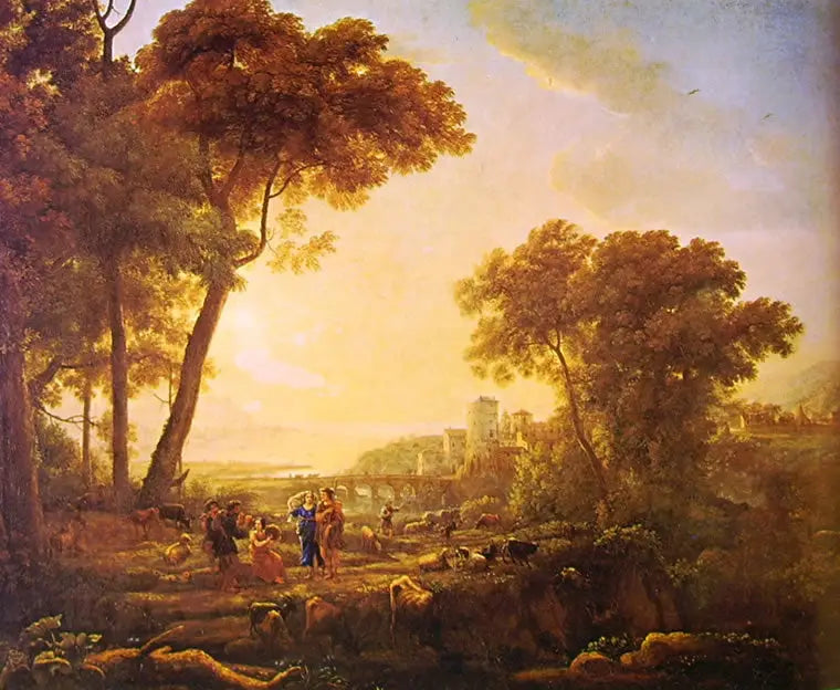 Landskap med musikerande herdar - Claude Lorrain