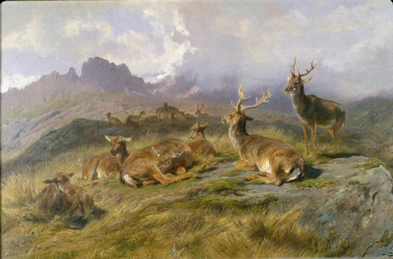 Landskap med rådjur - Rosa Bonheur
