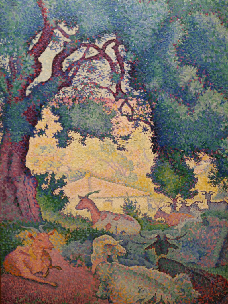 Landskap med getter - Henri-Edmond Cross