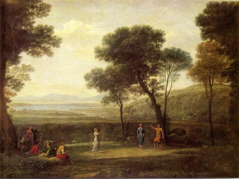 Landskap med dansande figurer - Claude Lorrain
