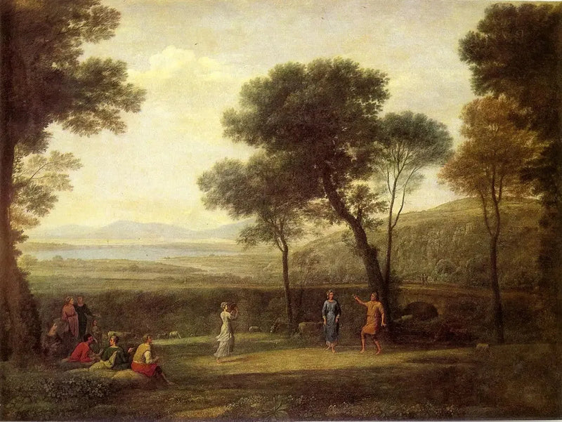 Landskap med dansande figurer - Claude Lorrain