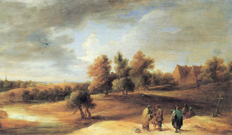 Landskap med romer - David Teniers den yngre