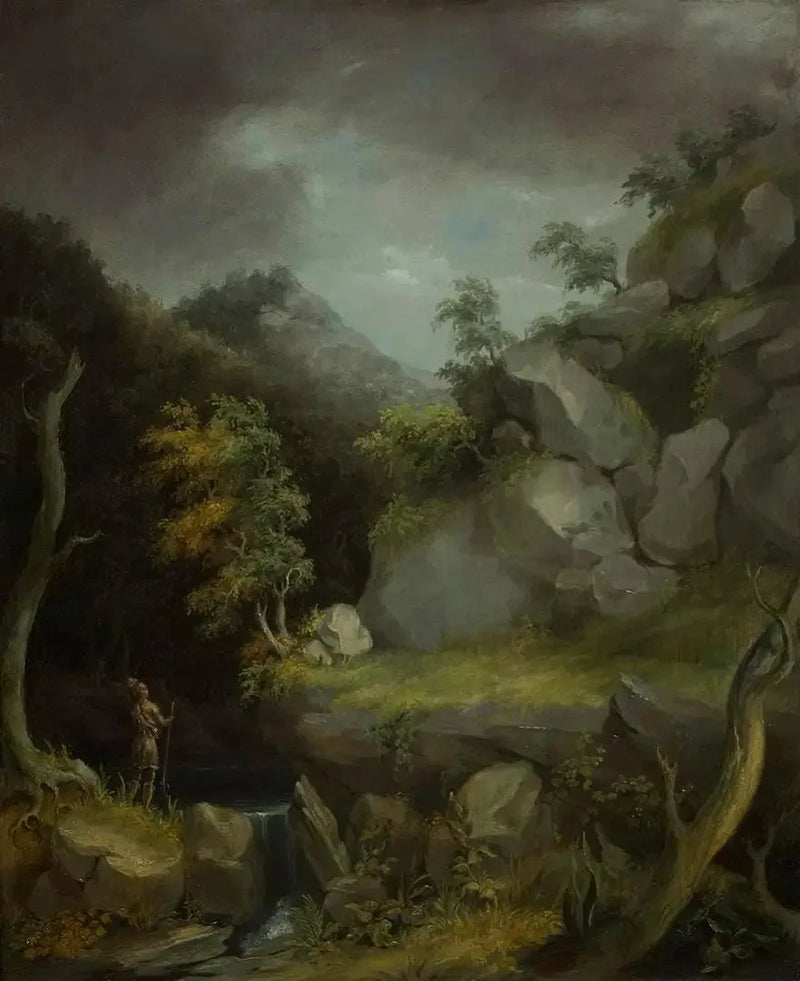 Landskap med indianer - Thomas Cole