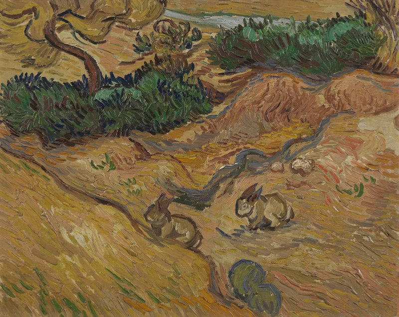 Landskap med kaniner - Vincent van Gogh
