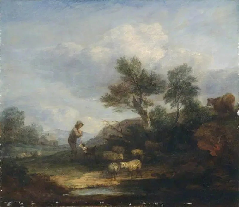 Landskap med får - Thomas Gainsborough