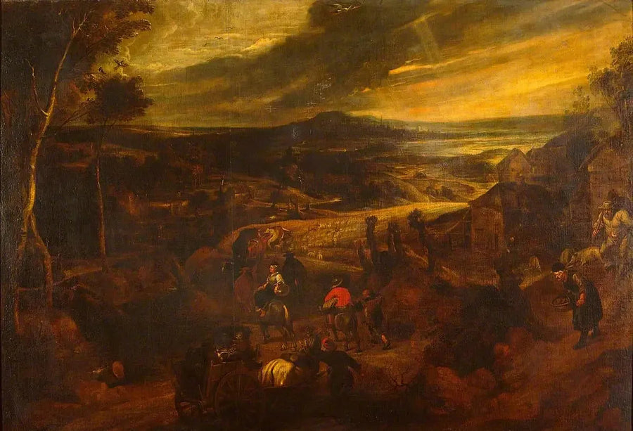 Landskap med bönder - Peter Paul Rubens
