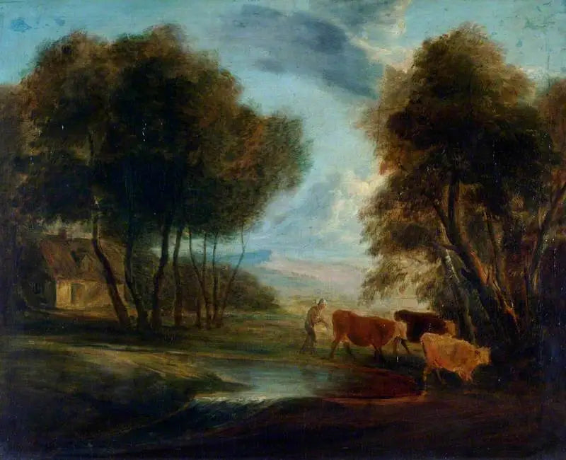 Landskap med kor - Thomas Gainsborough