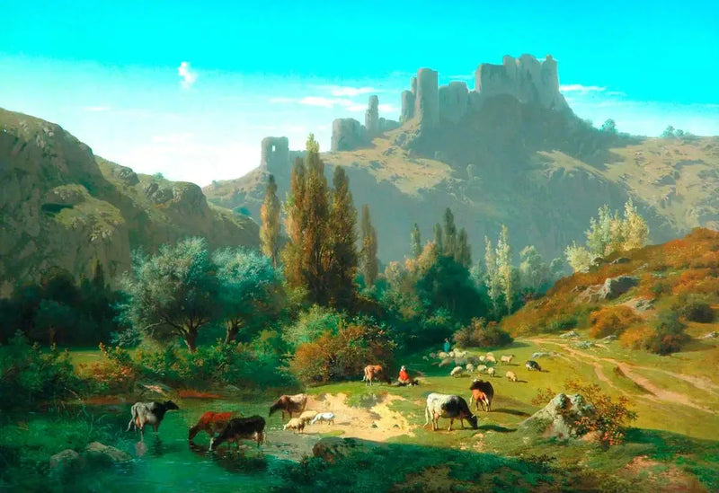 Landskap med boskap - Rosa Bonheur