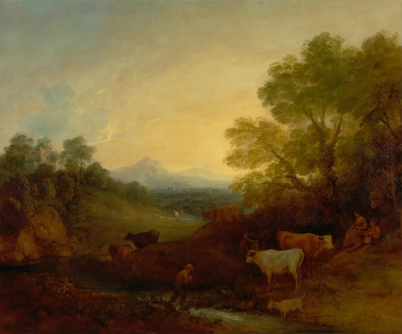 Landskap med boskap - Thomas Gainsborough