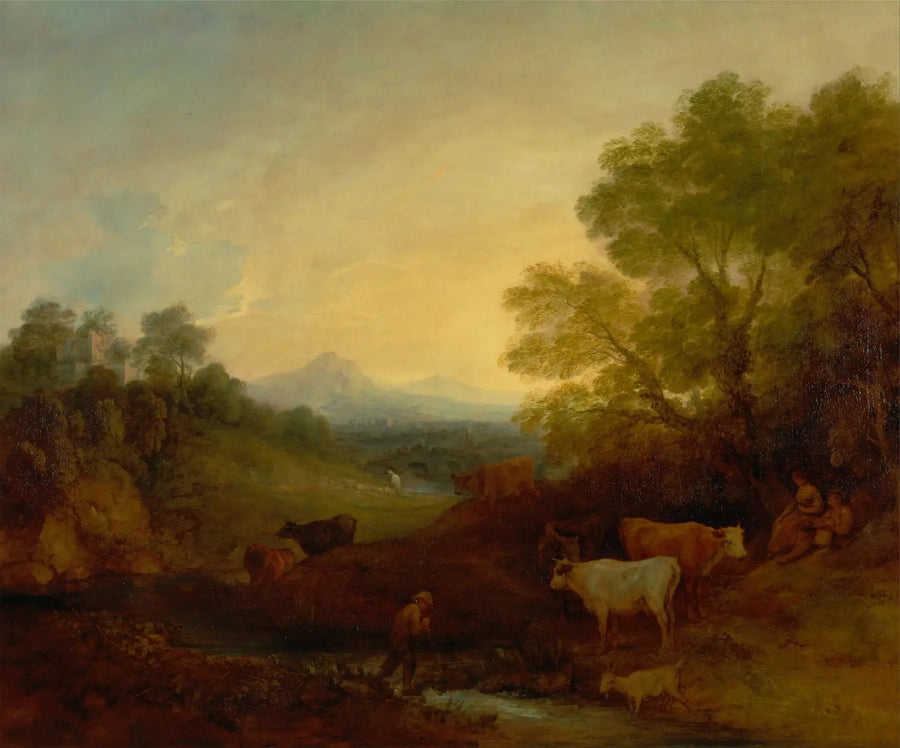 Landskap med boskap - Thomas Gainsborough