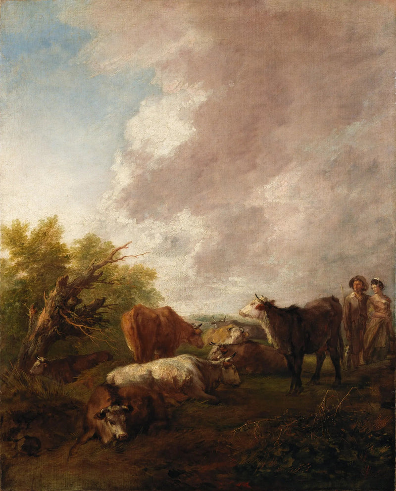 Landskap med boskap - Thomas Gainsborough