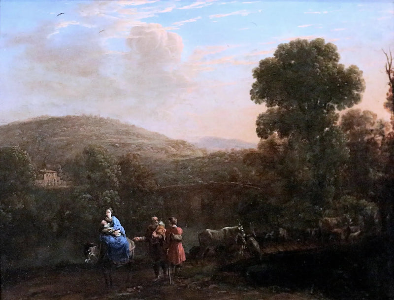 Landskap med flykten till Egypten - Claude Lorrain