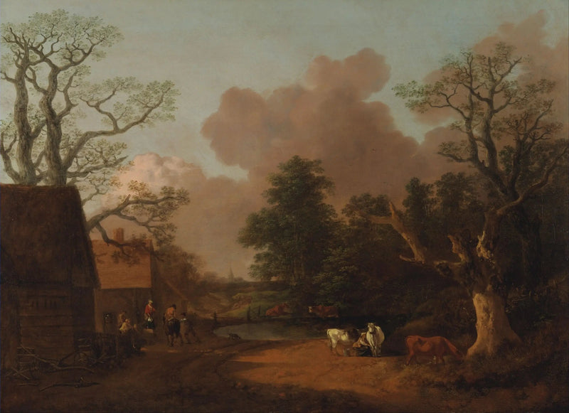 Landskap med mjölkerska - Thomas Gainsborough
