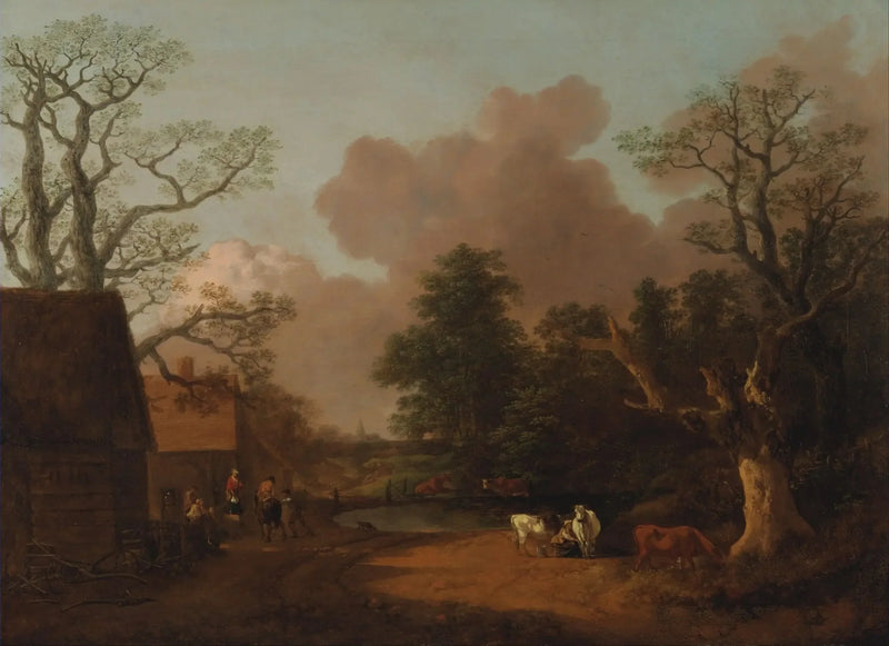 Landskap med mjölkerska - Thomas Gainsborough