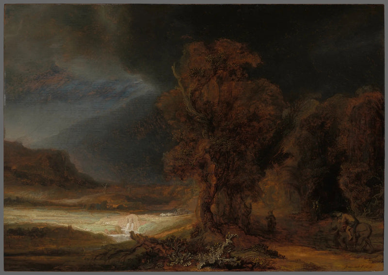 Landskap med den gode samariten - Rembrandt