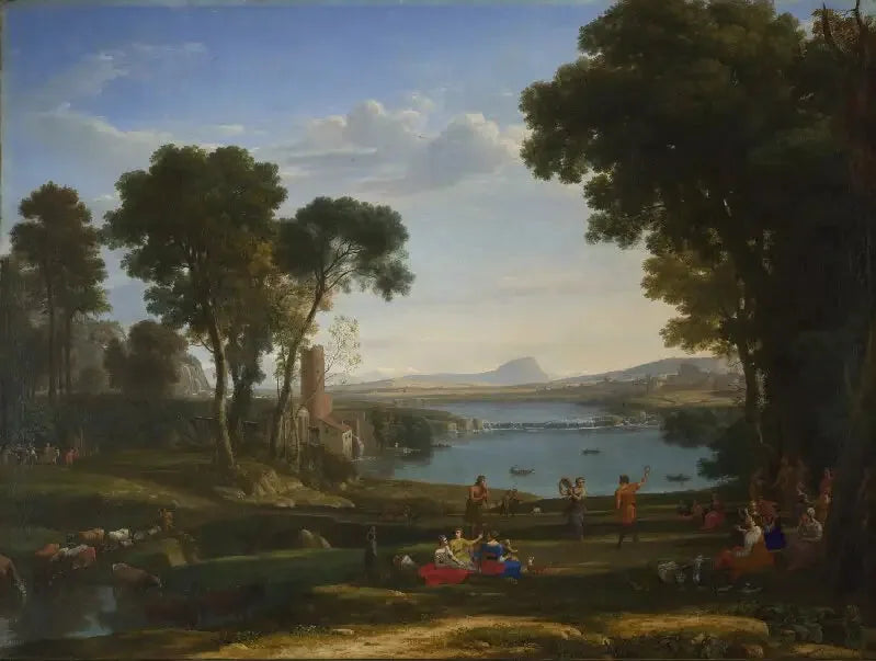Landskap med Isaks och Rebeccas bröllop - Claude Lorrain