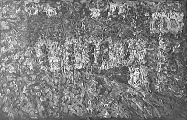 Landskap med hus och vattenfall - Kazimir Malevich