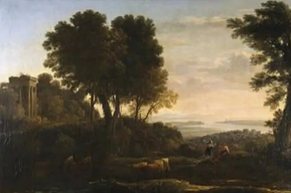 Landskap med Merkur och Battus - Claude Lorrain