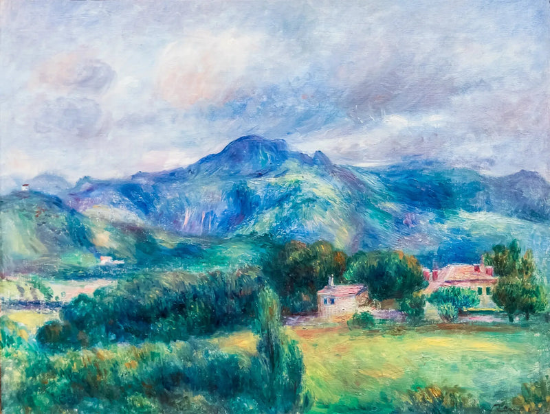 Landskap med berg - Pierre-Auguste Renoir