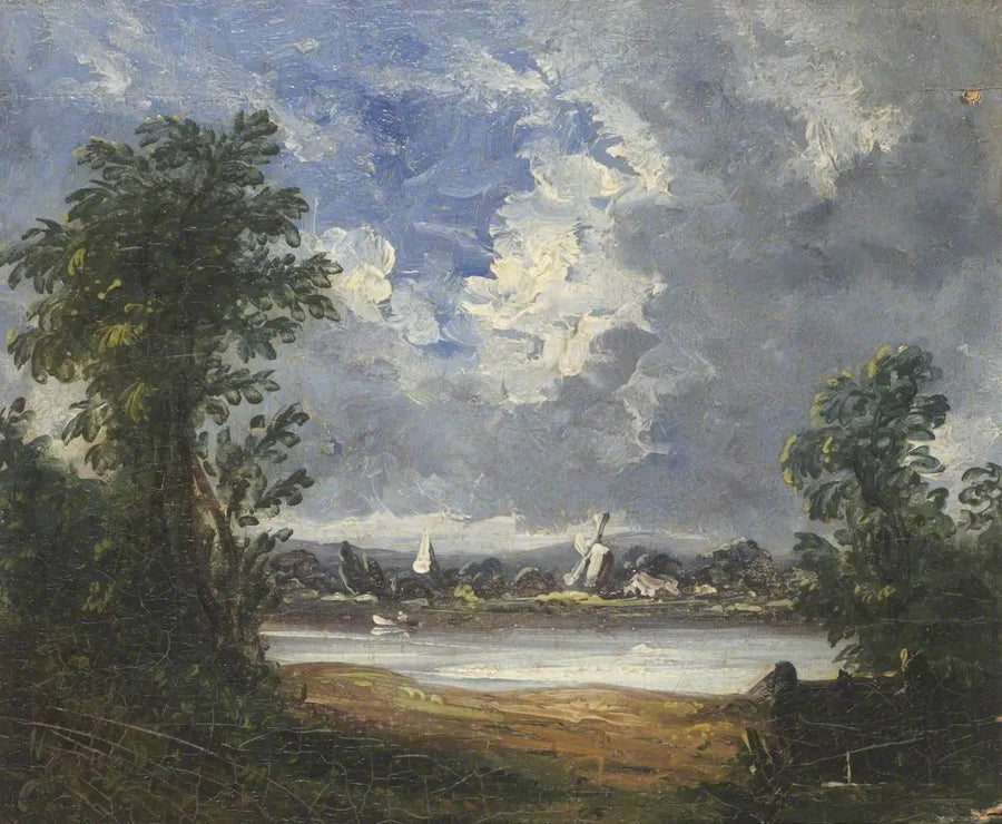 Landskap med vindmölla - John Constable