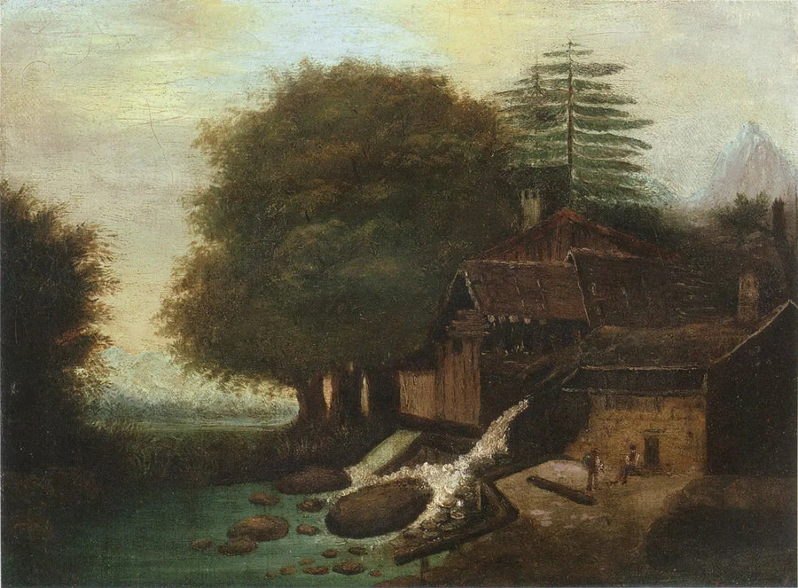 Landskap med kvarn - Paul Cézanne