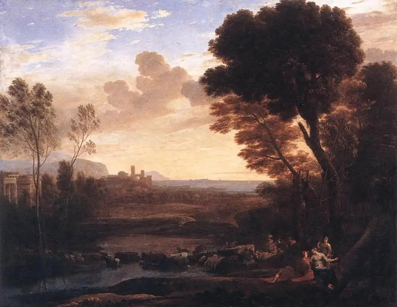Landskap med Paris och Œnone - Claude Lorrain