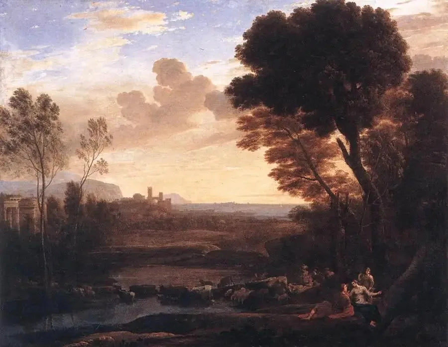 Landskap med Paris och Œnone - Claude Lorrain