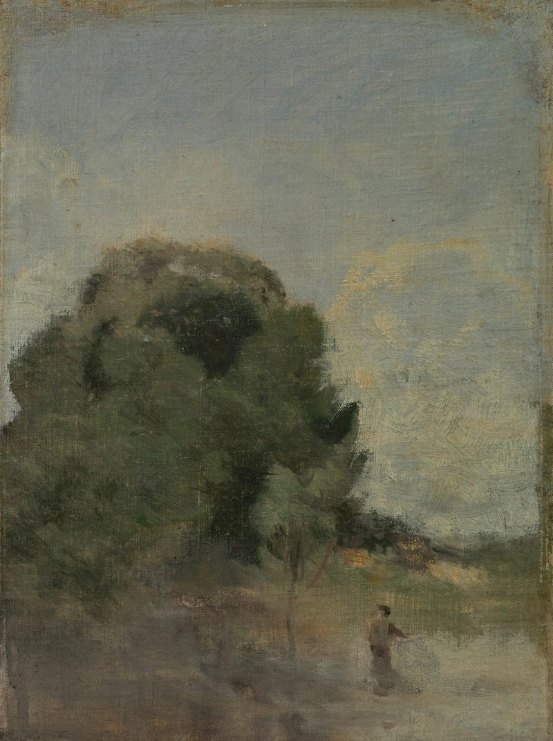 Landskap med fiskare - Jean-Baptiste Camille Corot