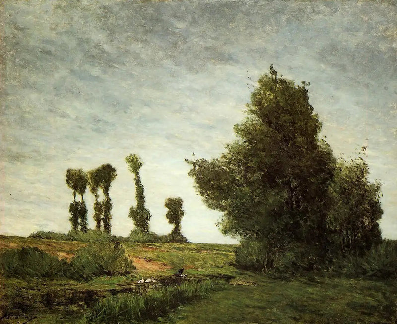 Landskap med popplar - Paul Gauguin