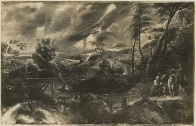 Landskap med Philémon och Baucis - Peter Paul Rubens
