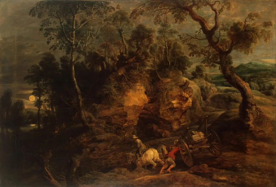 Landskap med stenbärare - Peter Paul Rubens