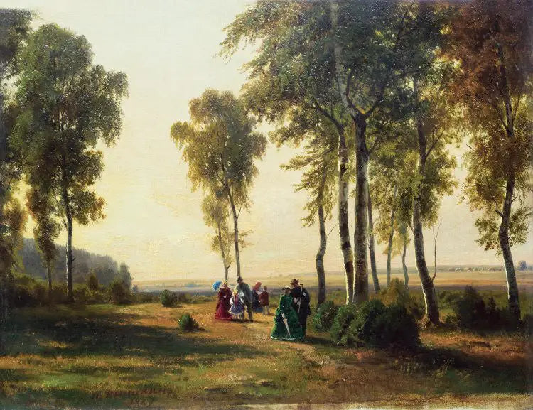 Landskap med promenad - Ivan Chichkine