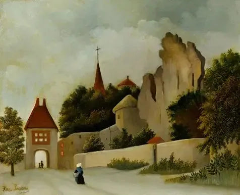 Landskap med ruiner - Henri Rousseau