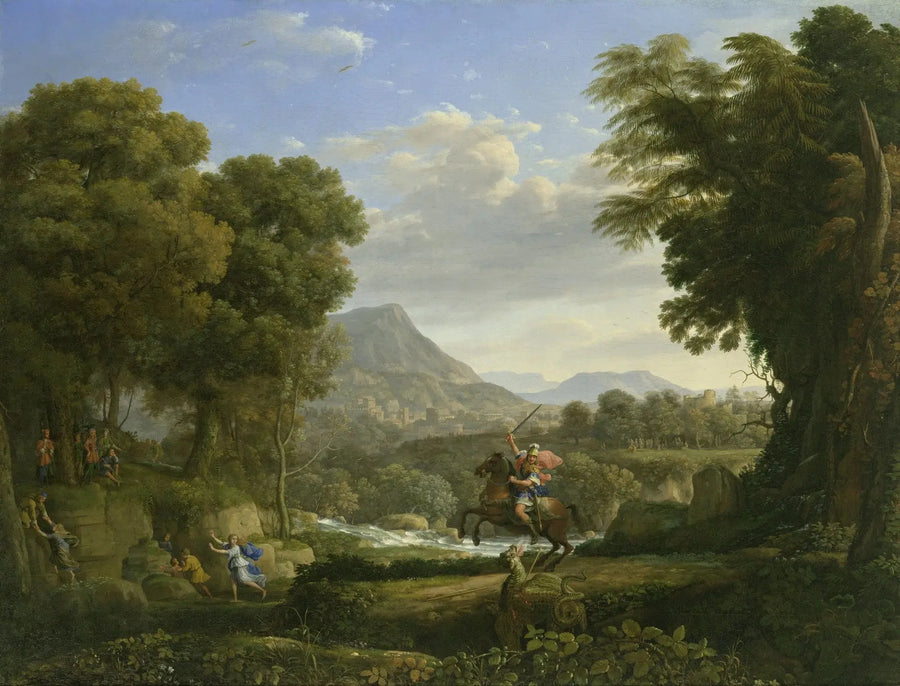 Landskap med Saint Georges och Draken - Claude Lorrain