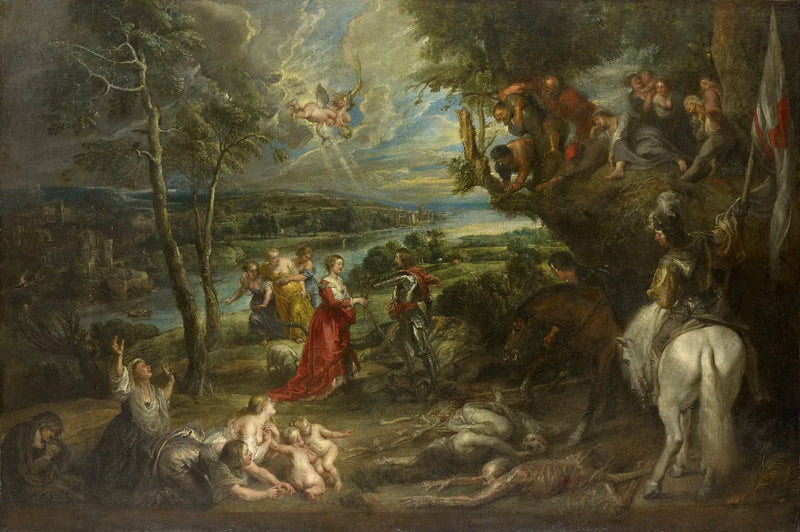 Landskap med helige Georg och draken - Peter Paul Rubens