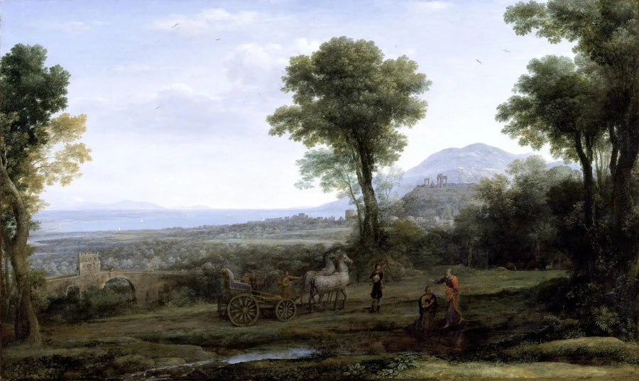 Landskap med Sankt Filip som döper eunucken - Claude Lorrain