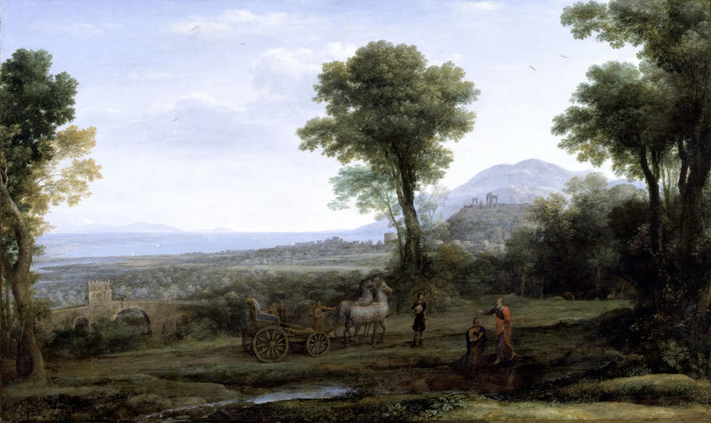 Landskap med Sankt Filip som döper eunucken - Claude Lorrain