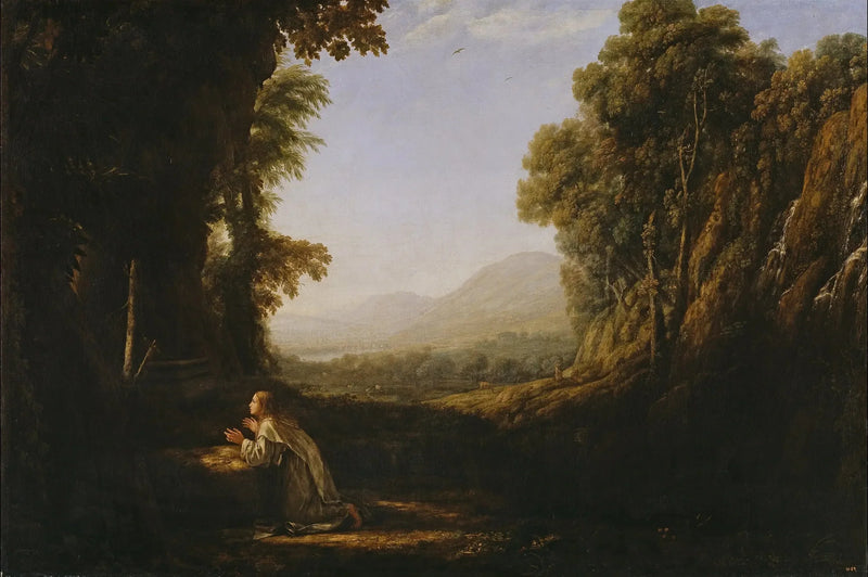 Landskap med heliga María de Cervelló - Claude Lorrain